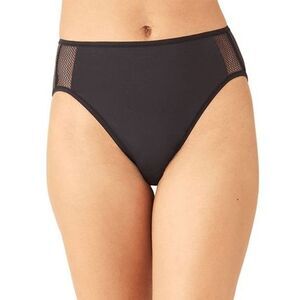 Lot of 2 NEW w tags Wacoal black Hi Cut cooling Keep Your Cool panty Sz M